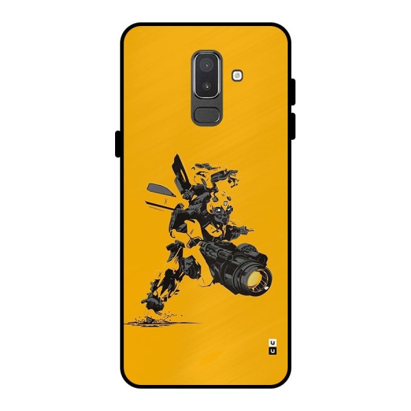 Bumblebee Metal Back Case for Galaxy On8 (2018)