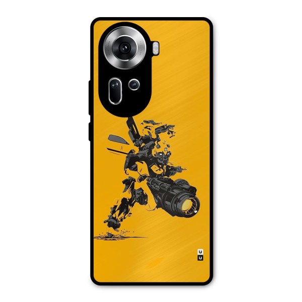 Bumblebee Metal Back Case for Oppo Reno11 5G