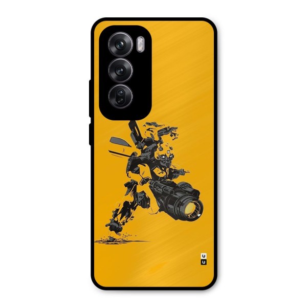 Bumblebee Metal Back Case for Oppo Reno12 Pro