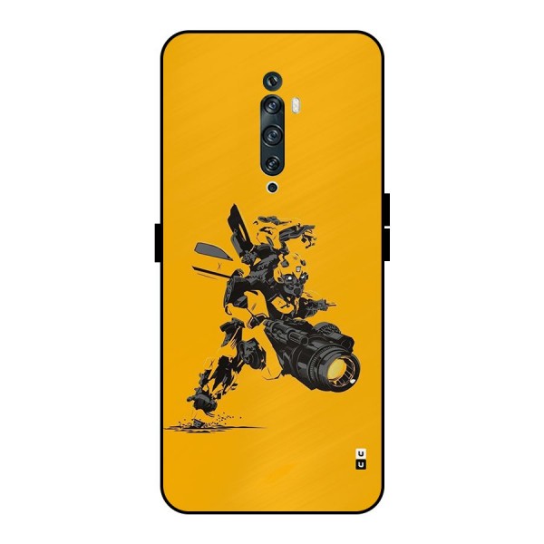 Bumblebee Metal Back Case for Oppo Reno2 F