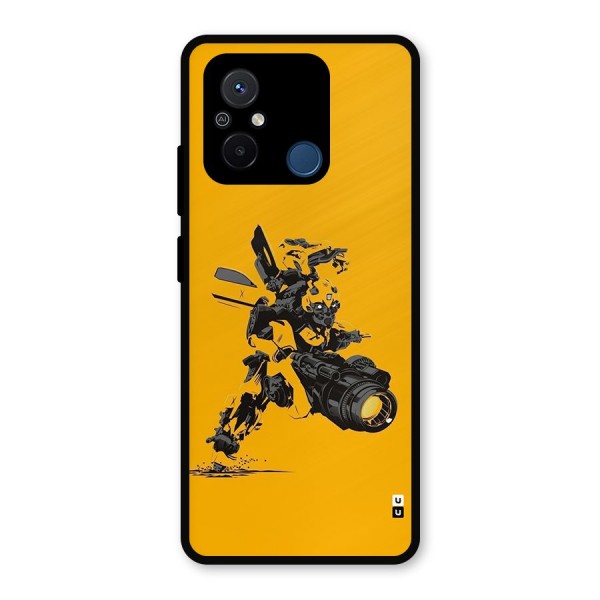 Bumblebee Metal Back Case for Poco C55