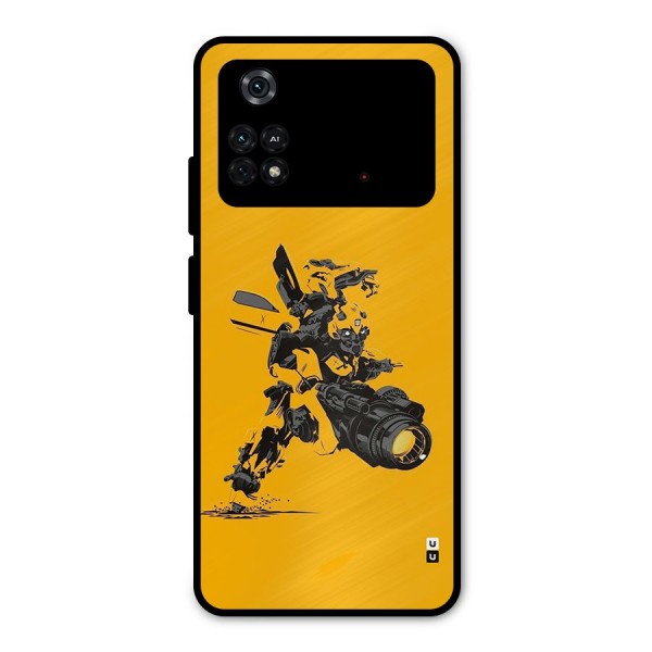 Bumblebee Metal Back Case for Poco M4 Pro 4G