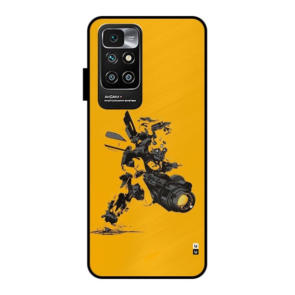 Bumblebee Metal Back Case for Redmi 10 Prime