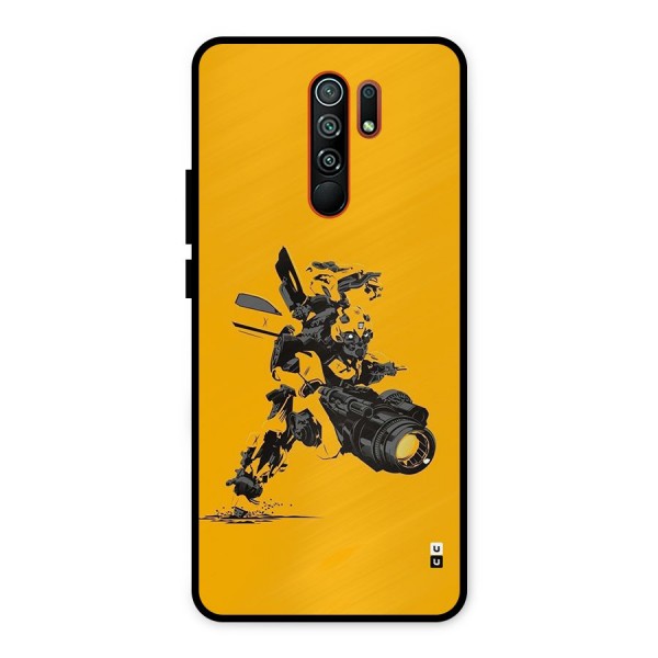 Bumblebee Metal Back Case for Redmi 9 Prime