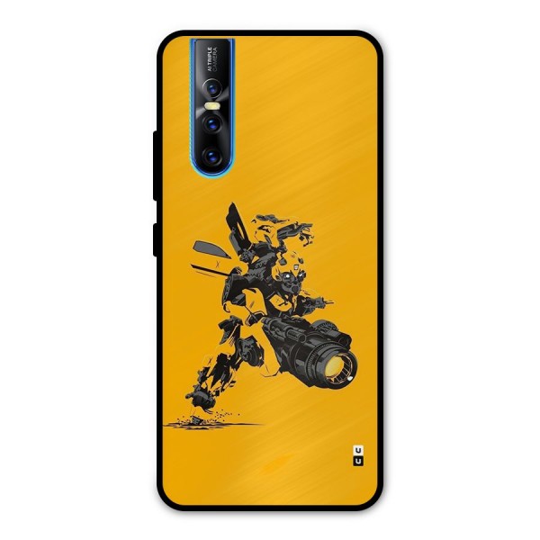 Bumblebee Metal Back Case for Vivo V15 Pro