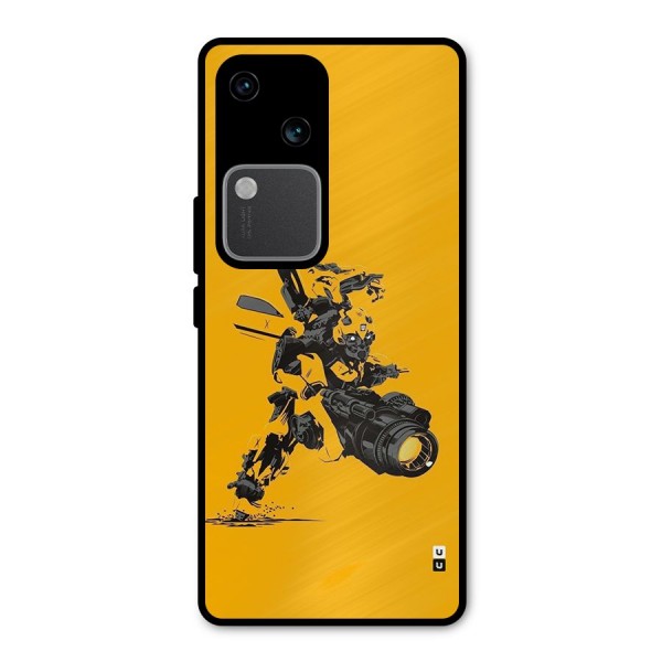 Bumblebee Metal Back Case for Vivo V30