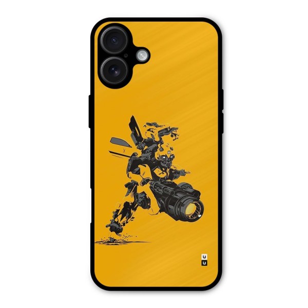 Bumblebee Metal Back Case for iPhone 16 Plus