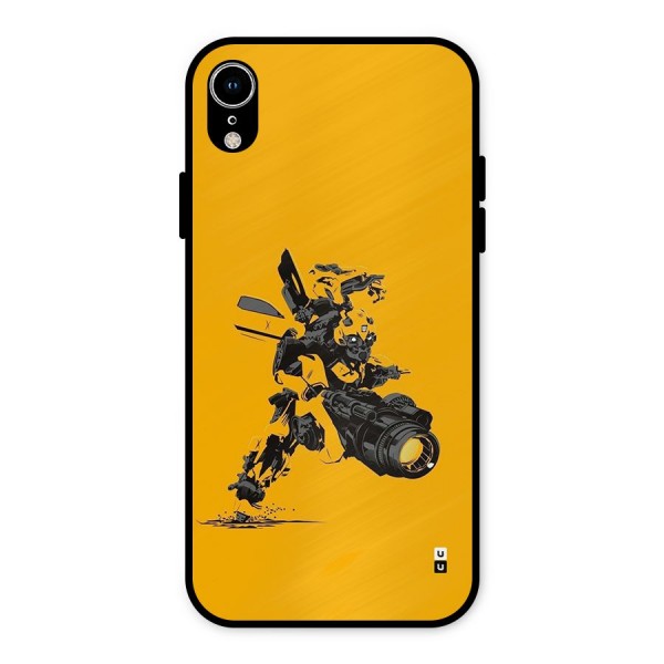 Bumblebee Metal Back Case for iPhone XR