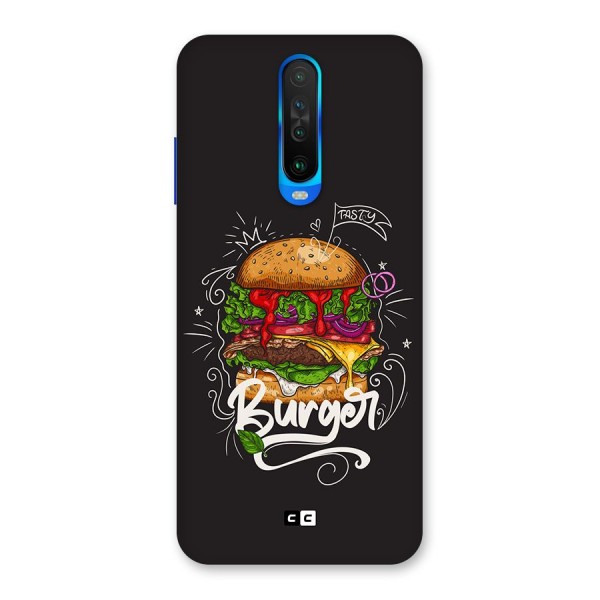 Burger Lover Back Case for Poco X2