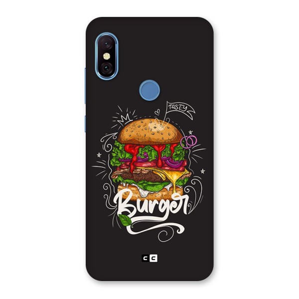 Burger Lover Back Case for Redmi Note 6 Pro