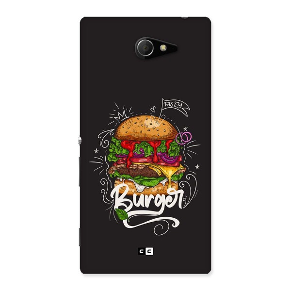 Burger Lover Back Case for Xperia M2