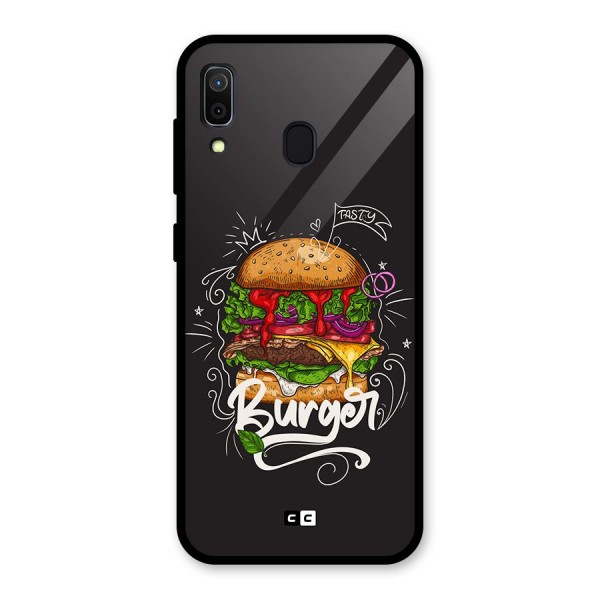 Burger Lover Glass Back Case for Galaxy A30