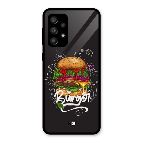 Burger Lover Glass Back Case for Galaxy A32