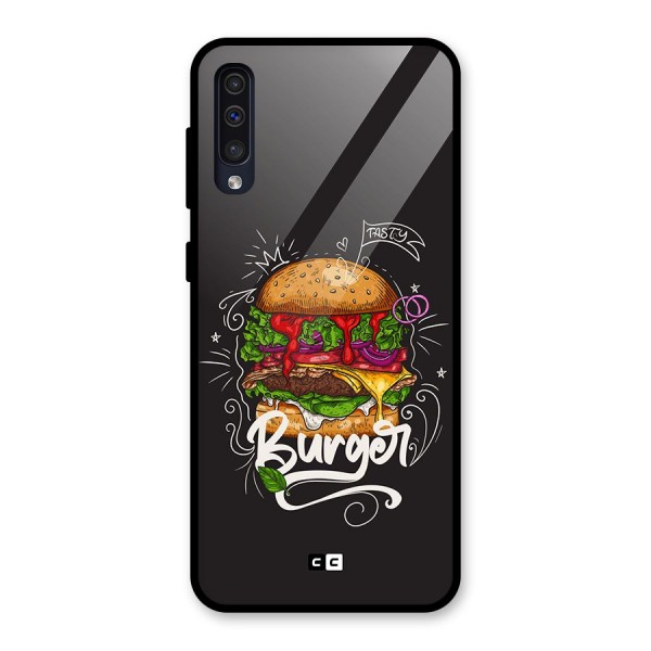 Burger Lover Glass Back Case for Galaxy A50