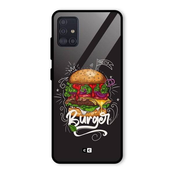 Burger Lover Glass Back Case for Galaxy A51