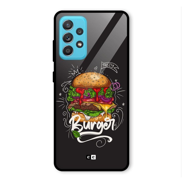 Burger Lover Glass Back Case for Galaxy A52s 5G