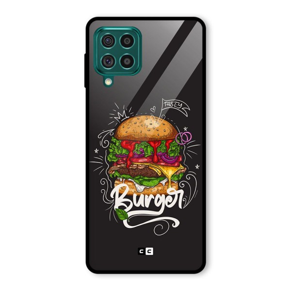 Burger Lover Glass Back Case for Galaxy F62