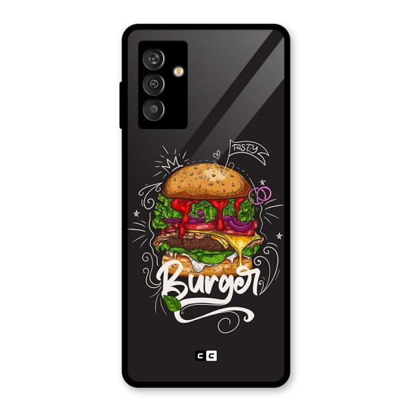 Burger Lover Glass Back Case for Galaxy M13