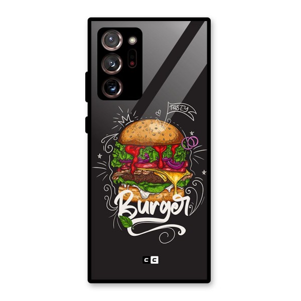 Burger Lover Glass Back Case for Galaxy Note 20 Ultra