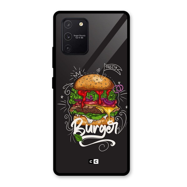 Burger Lover Glass Back Case for Galaxy S10 Lite