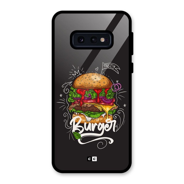 Burger Lover Glass Back Case for Galaxy S10e