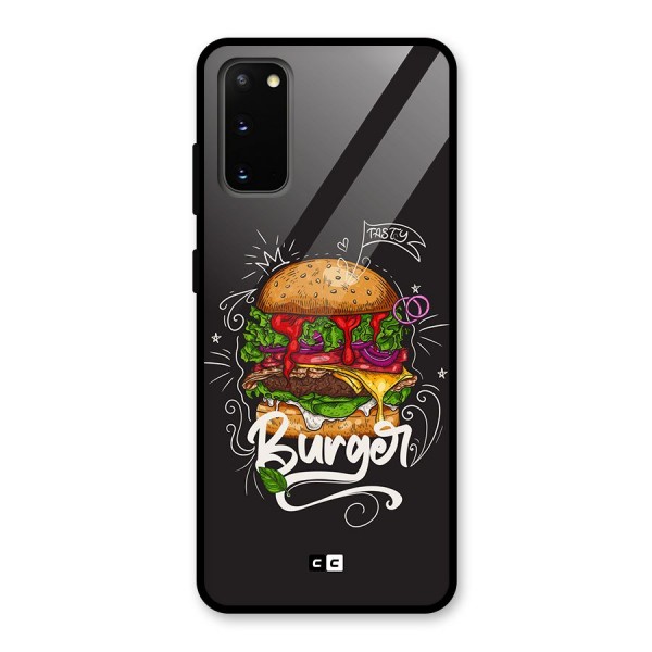 Burger Lover Glass Back Case for Galaxy S20