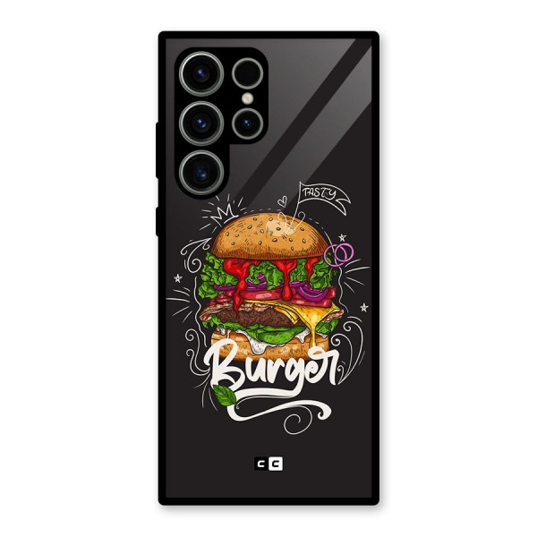 Burger Lover Glass Back Case for Galaxy S23 Ultra