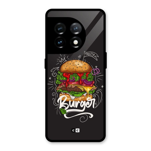 Burger Lover Glass Back Case for OnePlus 11