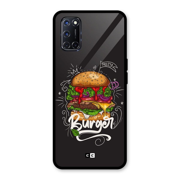 Burger Lover Glass Back Case for Oppo A52