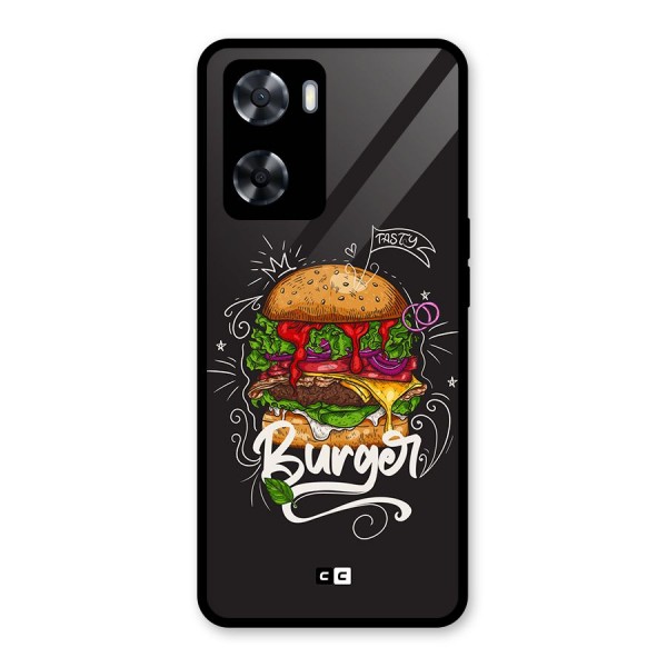 Burger Lover Glass Back Case for Oppo A57 2022