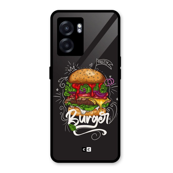 Burger Lover Glass Back Case for Oppo K10 (5G)