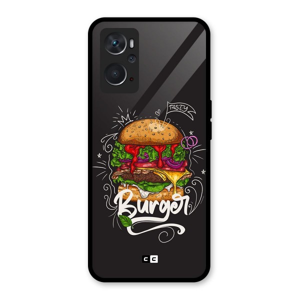 Burger Lover Glass Back Case for Oppo K10 4G