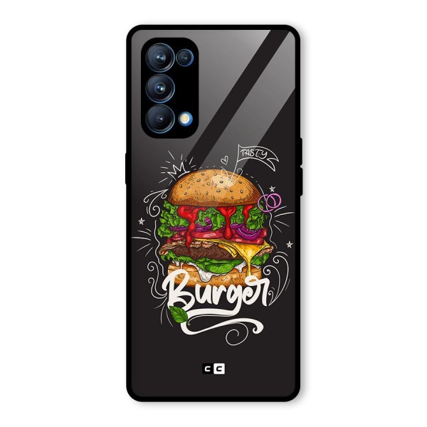 Burger Lover Glass Back Case for Oppo Reno5 Pro 5G