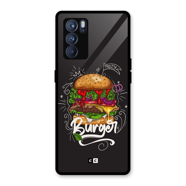 Burger Lover Glass Back Case for Oppo Reno6 Pro 5G