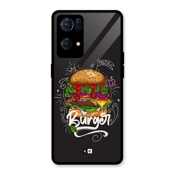 Burger Lover Glass Back Case for Oppo Reno7 Pro 5G