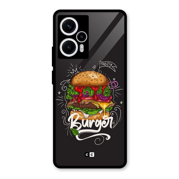 Burger Lover Glass Back Case for Poco F5