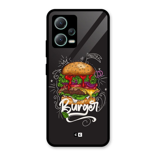 Burger Lover Glass Back Case for Poco X5