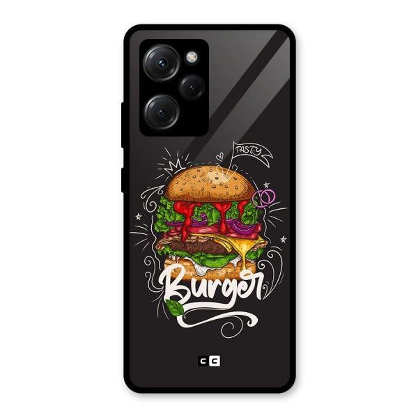 Burger Lover Glass Back Case for Poco X5 Pro