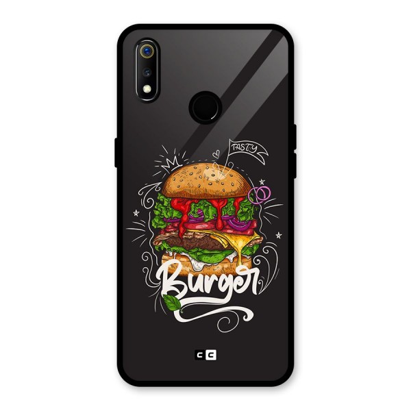 Burger Lover Glass Back Case for Realme 3