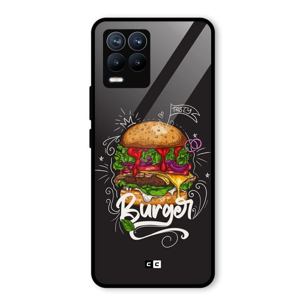 Burger Lover Glass Back Case for Realme 8 Pro