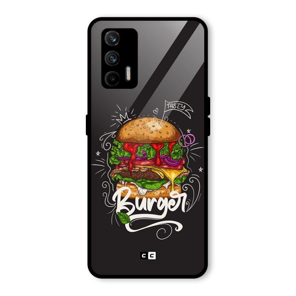 Burger Lover Glass Back Case for Realme X7 Max