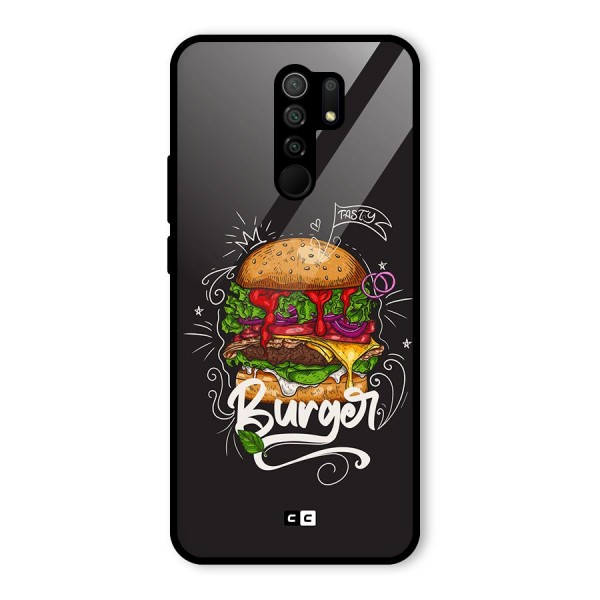 Burger Lover Glass Back Case for Redmi 9 Prime