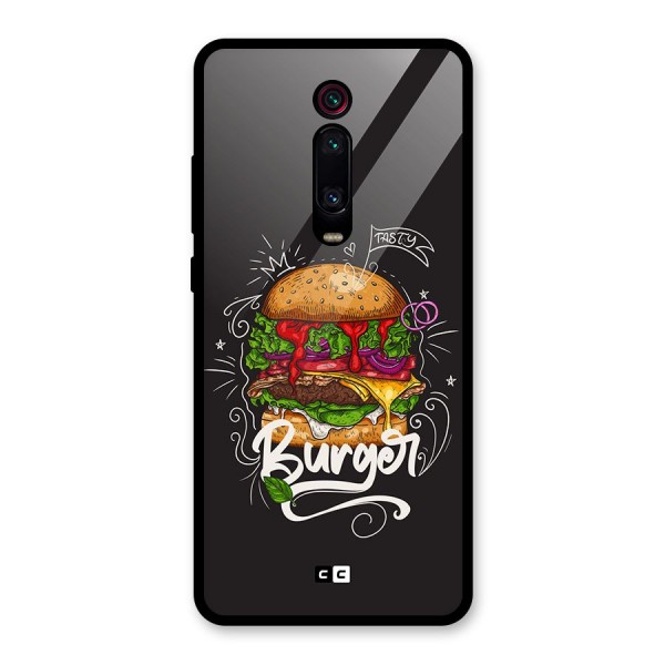 Burger Lover Glass Back Case for Redmi K20 Pro