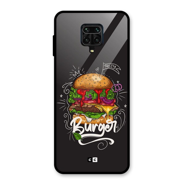 Burger Lover Glass Back Case for Redmi Note 10 Lite