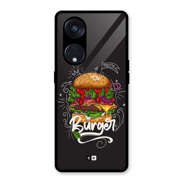 Burger Lover Glass Back Case for Reno8 T 5G