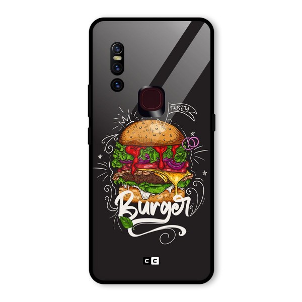 Burger Lover Glass Back Case for Vivo V15