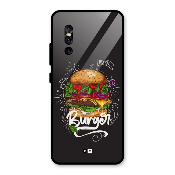 Burger Lover Glass Back Case for Vivo V15 Pro