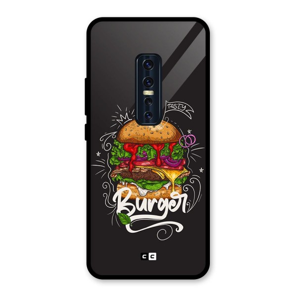 Burger Lover Glass Back Case for Vivo V17 Pro