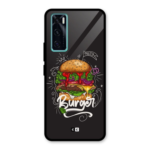 Burger Lover Glass Back Case for Vivo V20 SE