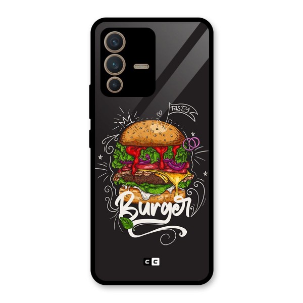 Burger Lover Glass Back Case for Vivo V23 5G